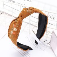 Ethnic Embroidery Lace  Floral Bowknot Fabric Hairband sku image 2