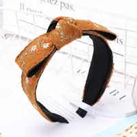 Ethnic Embroidery Lace  Floral Bowknot Fabric Hairband sku image 6