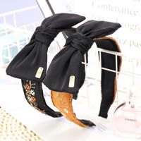 Ethnic Embroidery Lace  Floral Bowknot Fabric Hairband main image 4