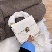 One-shoulder Casual Messenger Small Square Bag sku image 1