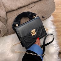 One-shoulder Casual Messenger Small Square Bag sku image 4