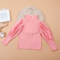 Slim High-neck Middle And Small Children's Tops main image 1