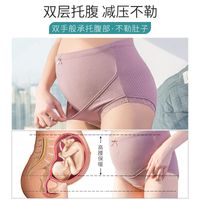 Pregnant  Pure Cotton Breathable High Waist Belly  Women's Underwear main image 3