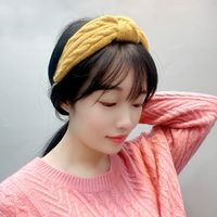 Korean  Woolen Knitting Twisted Headband main image 5