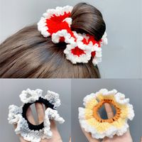 New Woolen Knitted Large Intestine Hair Scrunchies main image 2