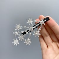 Diamond-studded Hollow Starry Hairpin main image 4