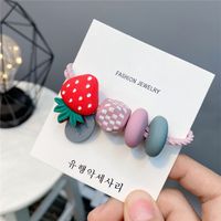 Korean Cute Fruit  Elastic Knotted Hair Ring main image 1
