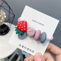 Korean Cute Fruit  Elastic Knotted Hair Ring main image 2