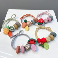 Korean Cute Fruit  Elastic Knotted Hair Ring main image 3