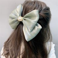 Trendy Fabric Large Double-layer Bow Hairpin main image 1