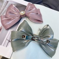 Trendy Fabric Large Double-layer Bow Hairpin main image 4