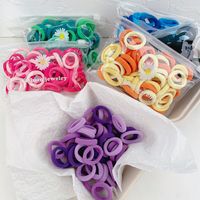 Simple Children's  Solid Color Hair Rope main image 3