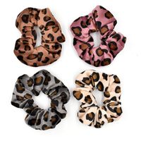 Retro Fashion New Plush Leopard  Hair Scrunchies main image 6