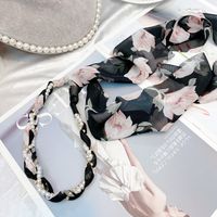 Koreanische Strasskette Pearl Bow Haarband sku image 3