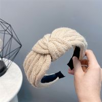 Korean  Woolen Knitting Twisted Headband sku image 1