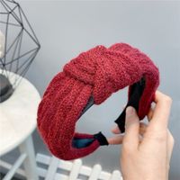 Korean  Woolen Knitting Twisted Headband sku image 7