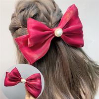 Trendy Fabric Large Double-layer Bow Hairpin sku image 3