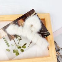 Plush Imitation Rabbit Fur Catch Clip sku image 1