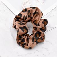 Retro Fashion New Plush Leopard  Hair Scrunchies sku image 1