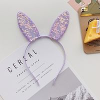 Korean  Crystal Sequin Rabbit Ears Cartoon Cute  Headband sku image 13