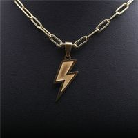 Titanium Steel Lightning Necklace main image 5