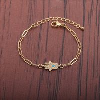 Hip Hop Devil's Eye Palm Adjustable Bracelet main image 4