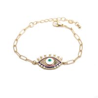 Inlaid Zirconium Demon Eyes Adjustable Bracelet main image 1