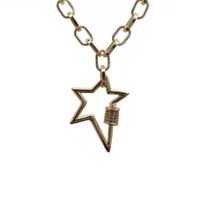 Zircon Pentagram Necklace main image 2