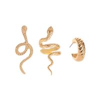 Retro Snake  Fashion Three-piece Earrings sku image 1