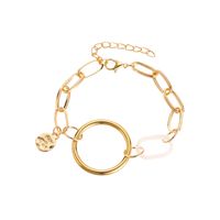 Pin Pearl Thick Chain Bracelet sku image 4