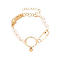 Pin Pearl Thick Chain Bracelet sku image 6
