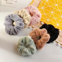 New  Cute Rabbit Velvet  Soft Hair Scrunchies main image 1