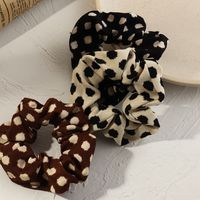 Fashion New  Leopard Print Fabric Hair Scrunchies main image 3