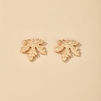 Retro Alloy Leaf Earrings main image 6