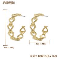 Exaggerated Fashion Metal C-shaped Earrings main image 3