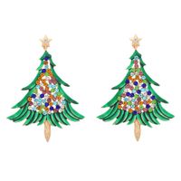 Wholesale Diamond Christmas Tree Earrings main image 1