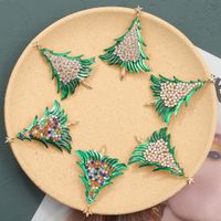 Wholesale Diamond Christmas Tree Earrings main image 6