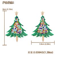 Vente En Gros Boucles D&#39;oreilles Diamant Arbre De Noël main image 3