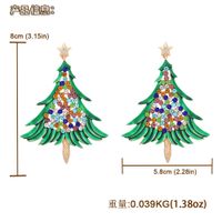 Wholesale Diamond Christmas Tree Earrings main image 3
