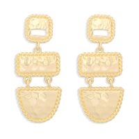 Retro Geometric Square Alloy Earrings main image 1