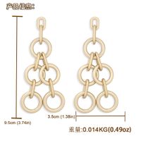 Golden Chain Light Luxury Long Earrings main image 6