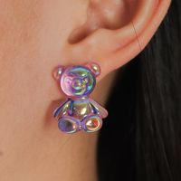 Cute Colorful Bear Earrings main image 6