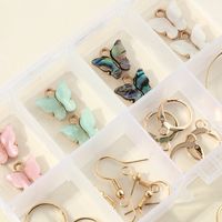 Butterfly Acrylic Alloy Small Pendant Earrings main image 5