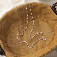 Korean  Retro Pearl Crystal Beaded Necklace main image 4