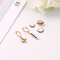 Diamond Leaf Metal Earrings 5-piece Set main image 4