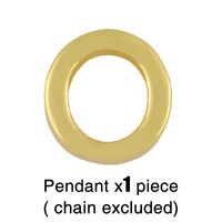 Fashion Letter Copper 18k Gold Plated Necklace In Bulk sku image 14