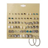 Hot Sale Earring Set Geometric 30 Pairs Of Earrings Wholesale Nihaojewelry sku image 42