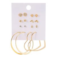 Hot Sale Earring Set Geometric 30 Pairs Of Earrings Wholesale Nihaojewelry sku image 20