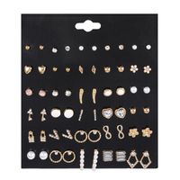 Hot Sale Earring Set Geometric 30 Pairs Of Earrings Wholesale Nihaojewelry sku image 43