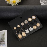 Hot Sale Earring Set Geometric 30 Pairs Of Earrings Wholesale Nihaojewelry sku image 8